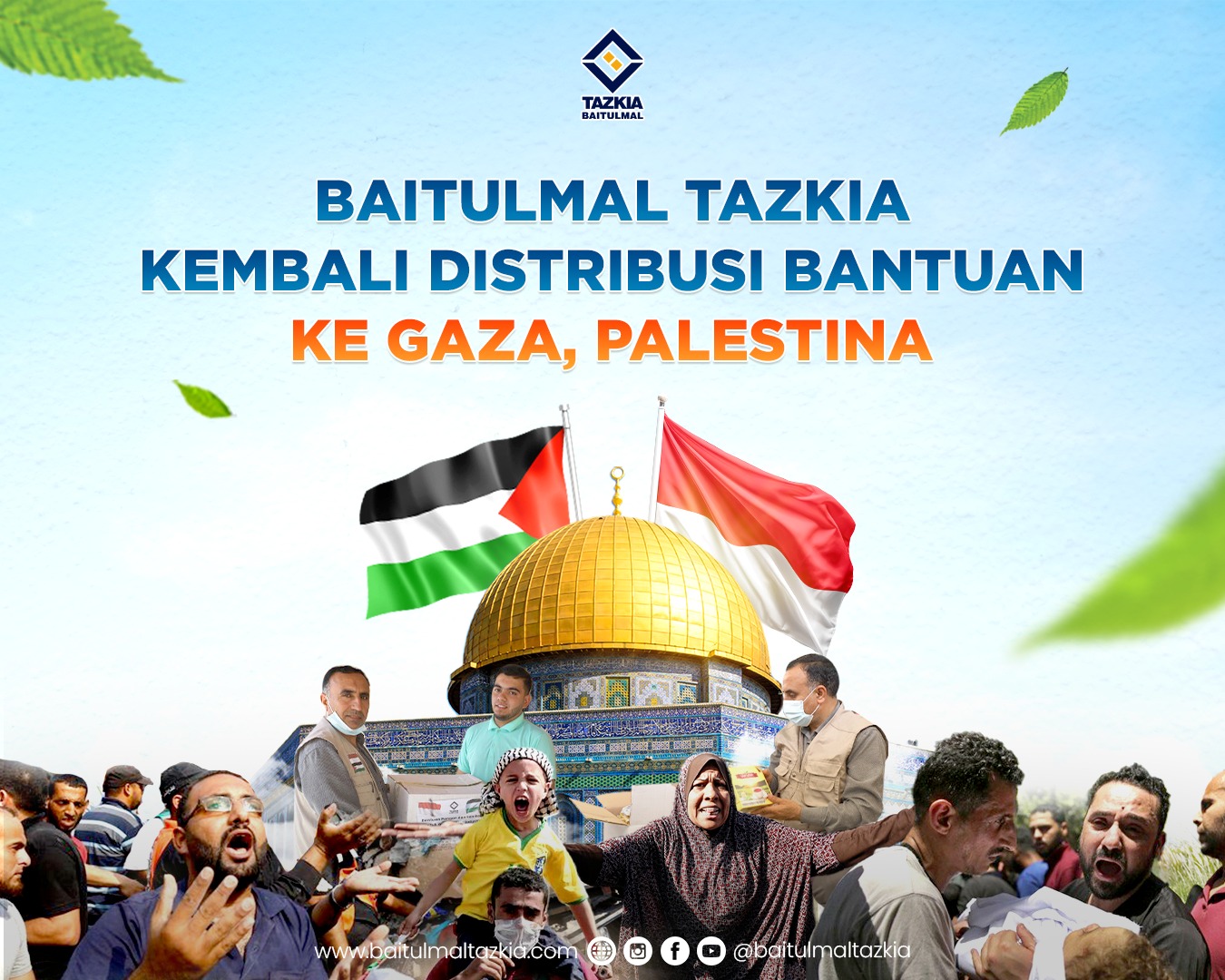 Baitulmal Tazkia Kembali Distribusikan Bantuan Ke Gaza, Palestina
